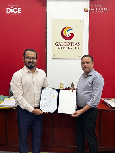 We’re proud to share that Dice Academy has signed an MoU with @galgotias_university (UGC recogni