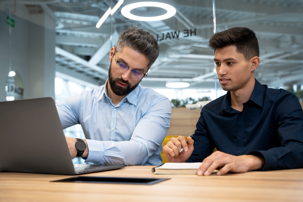 team working together project