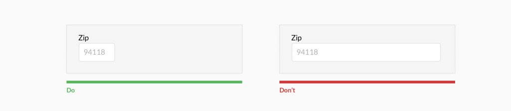 Use field length as an affordance